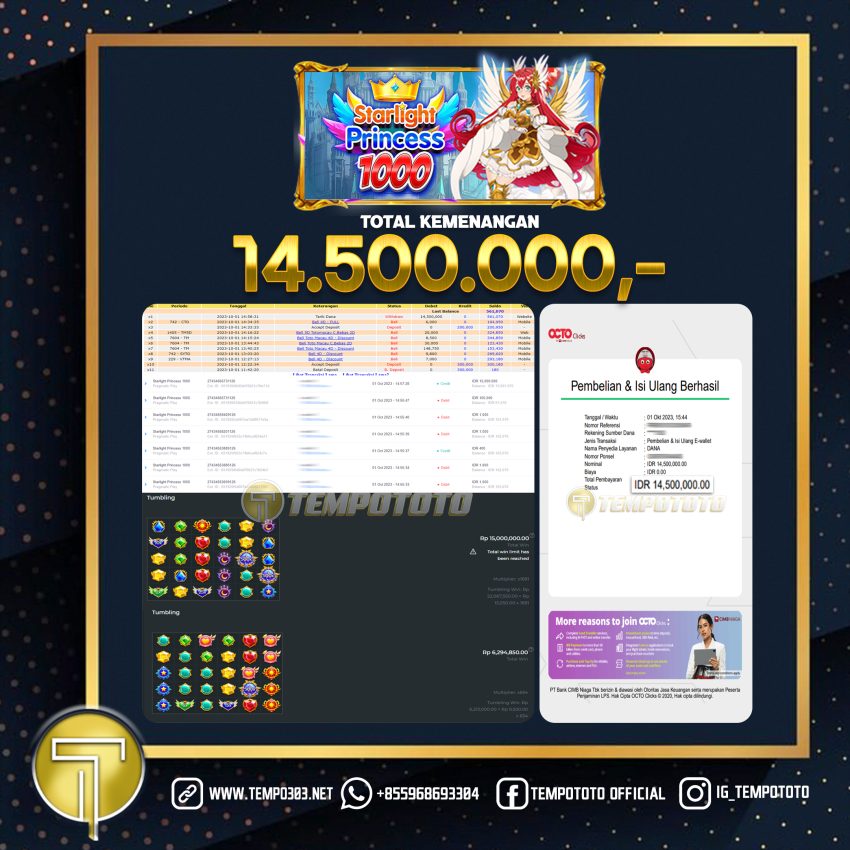 BUKTI JACKPOT TEMPOTOTO SLOT