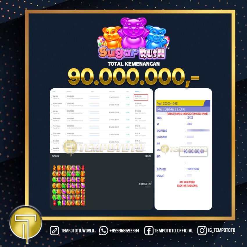 BUKTI JACKPOT TEMPOTOTO SLOT