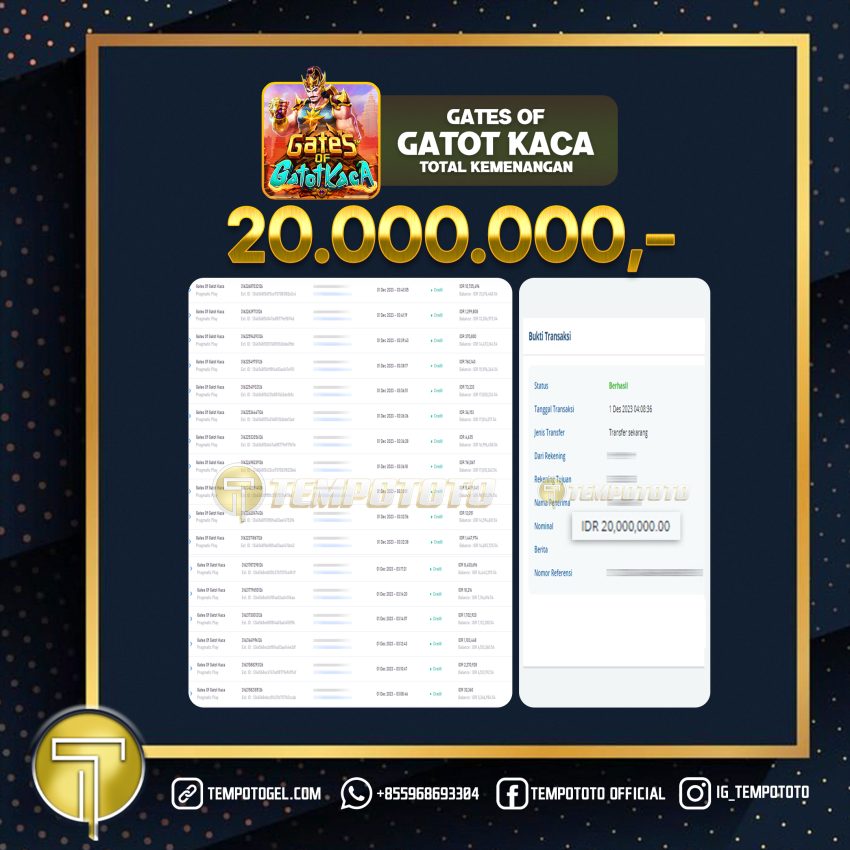 BUKTI JACKPOT TEMPOTOTO SLOT