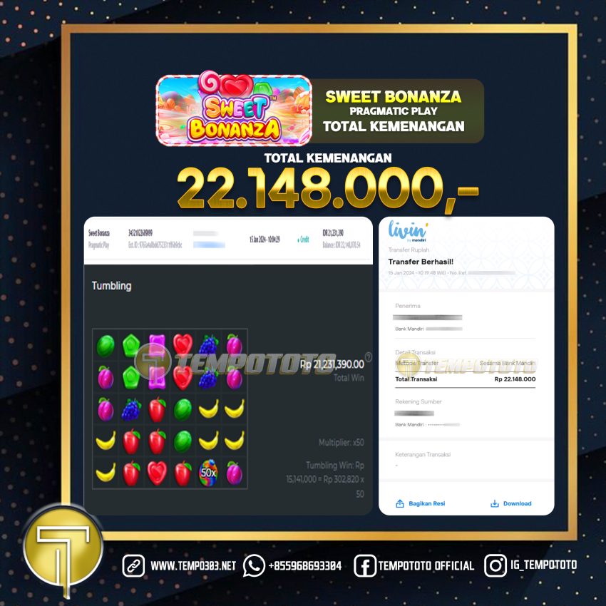 BUKTI JACKPOT TEMPOTOTO SLOT