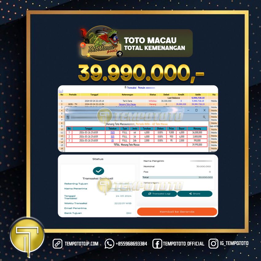 BUKTI JP TEMPOTOTO TOGEL