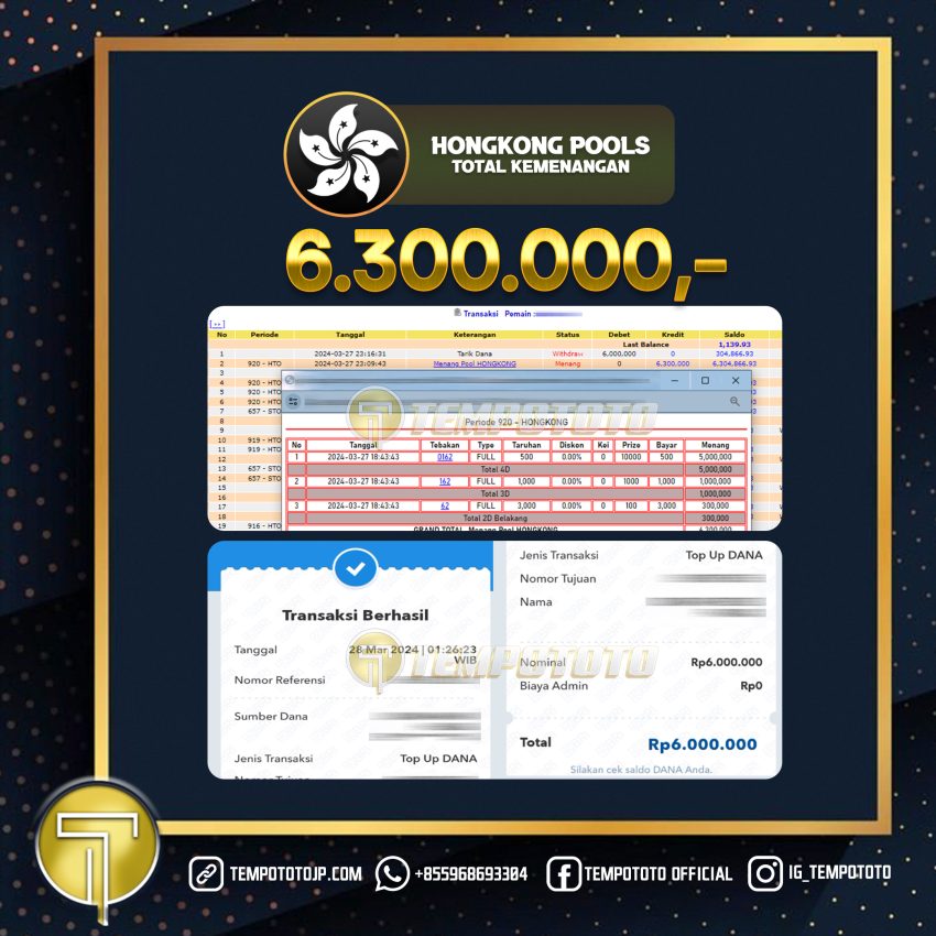 BUKTI JP TEMPOTOTO TOGEL