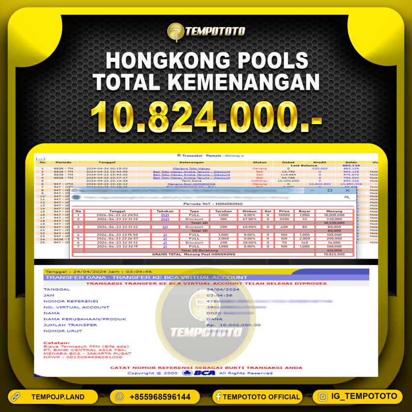 BUKTI JP TEMPOTOTO TOGEL