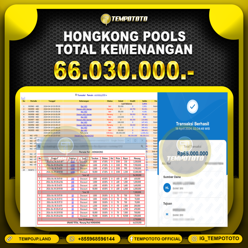BUKTI JP TEMPOTOTO TOGEL