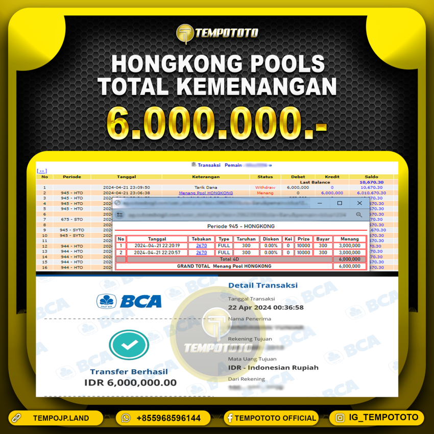 BUKTI JP TEMPOTOTO TOGEL