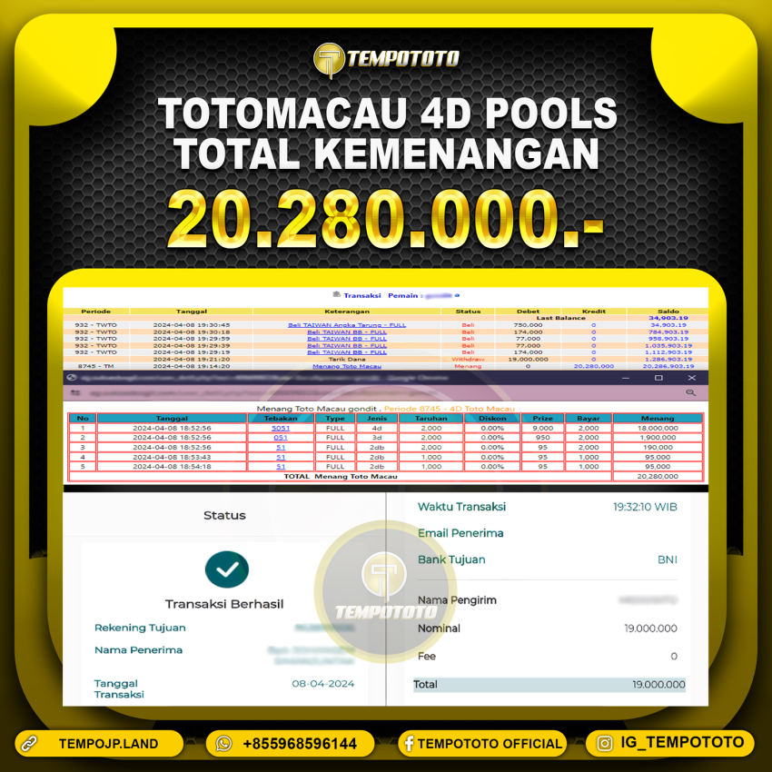 BUKTI JP TEMPOTOTO TOGEL