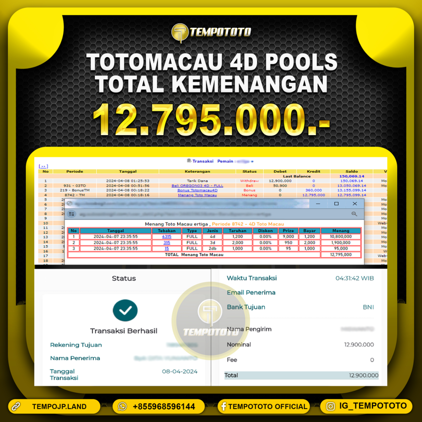 BUKTI JP TEMPOTOTO TOGEL