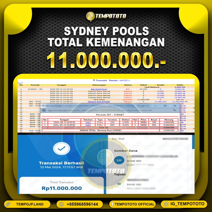 BUKTI JP TEMPOTOTO TOGEL
