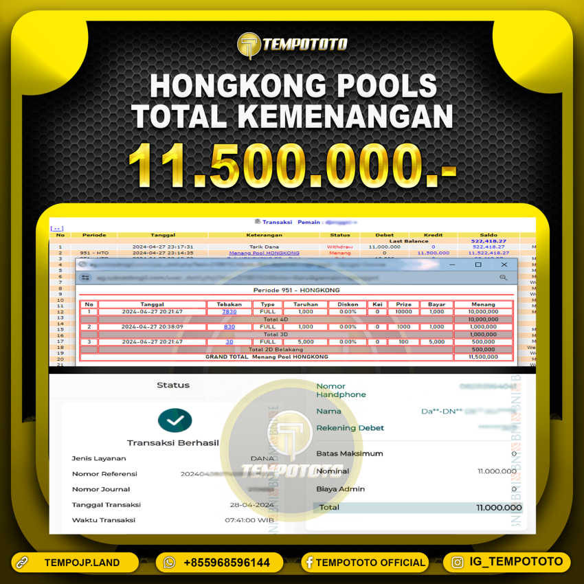 BUKTI JP TEMPOTOTO TOGEL