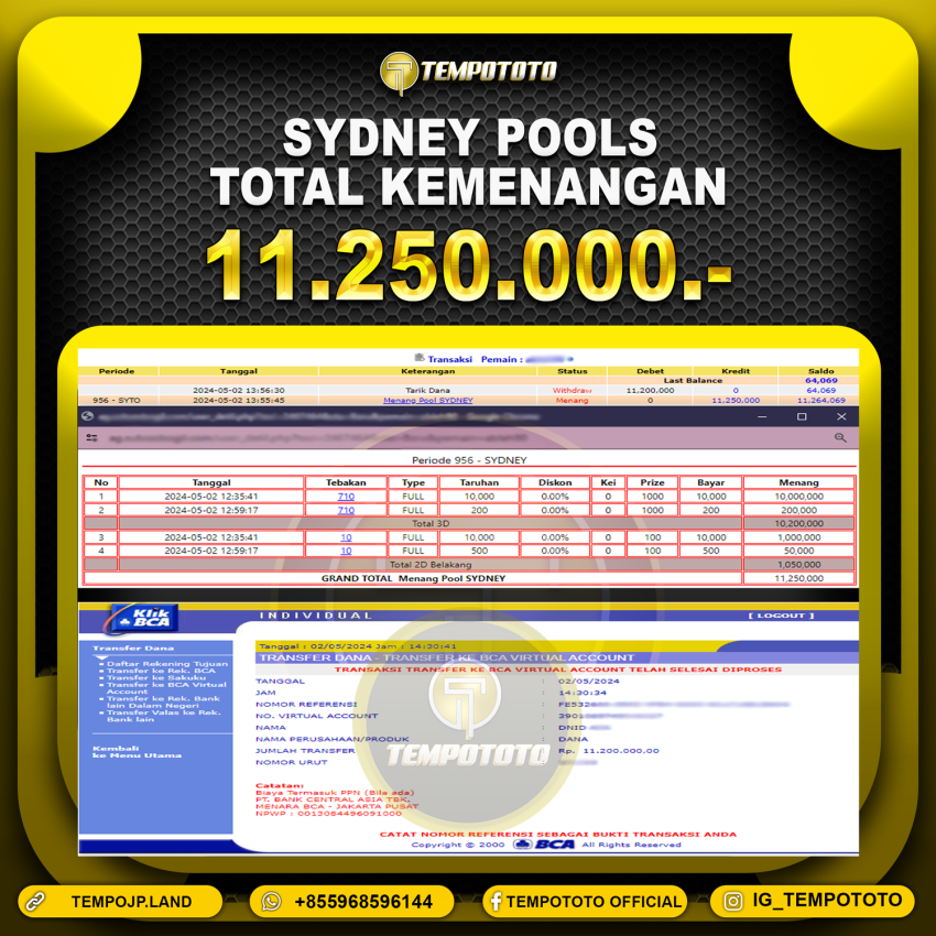 BUKTI JP TEMPOTOTO TOGEL