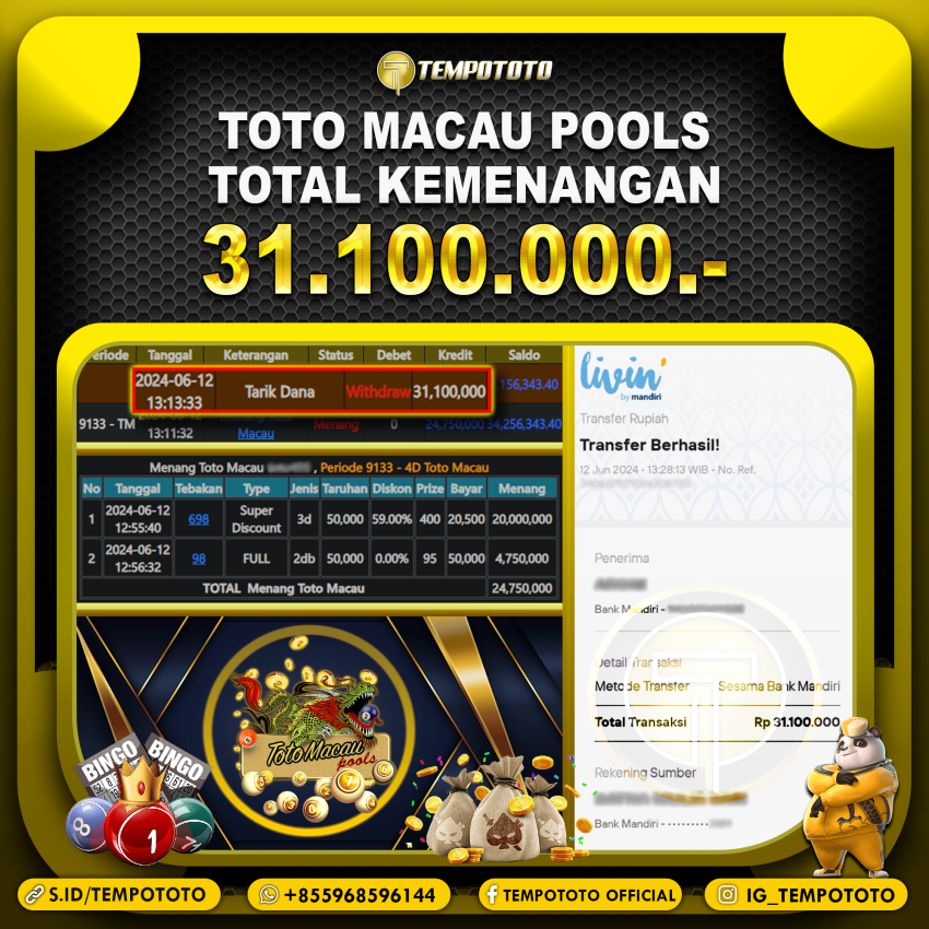 BUKTI JP TEMPOTOTO TOGEL
