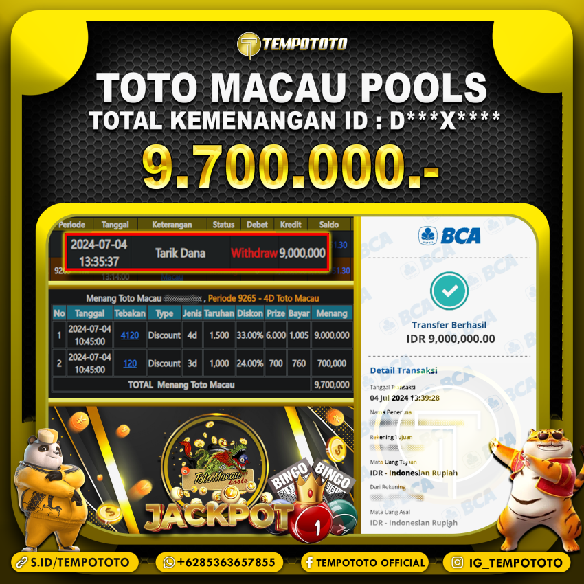 BUKTI JP TEMPOTOTO TOGEL