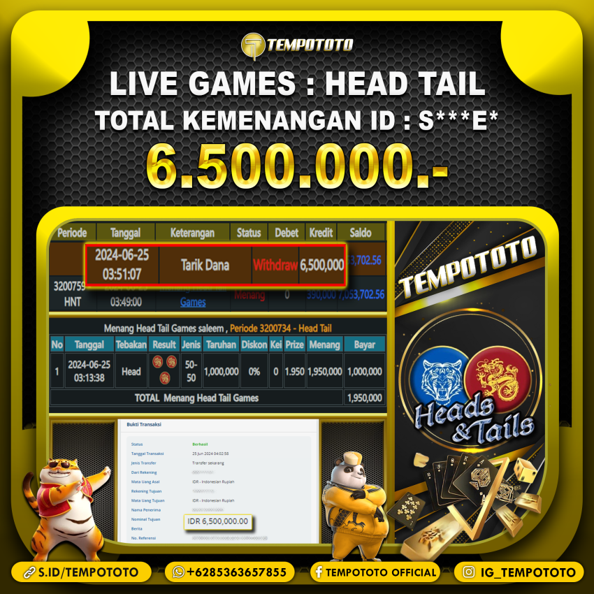 BUKTI JP TEMPOTOTO CASINO