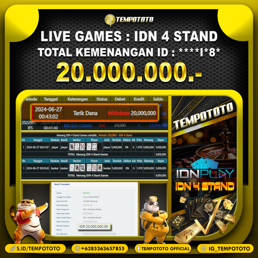 BUKTI JP TEMPOTOTO CASINO