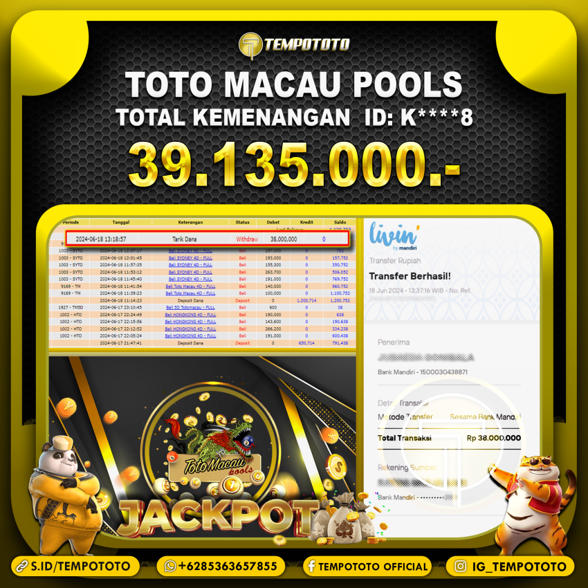BUKTI JP TEMPOTOTO TOGEL