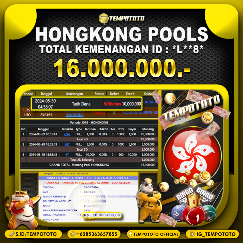 BUKTI JP TEMPOTOTO TOGEL