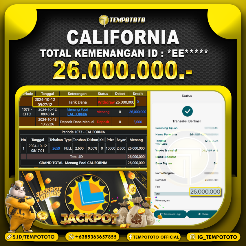 BUKTI JP TEMPOTOTO TOGEL