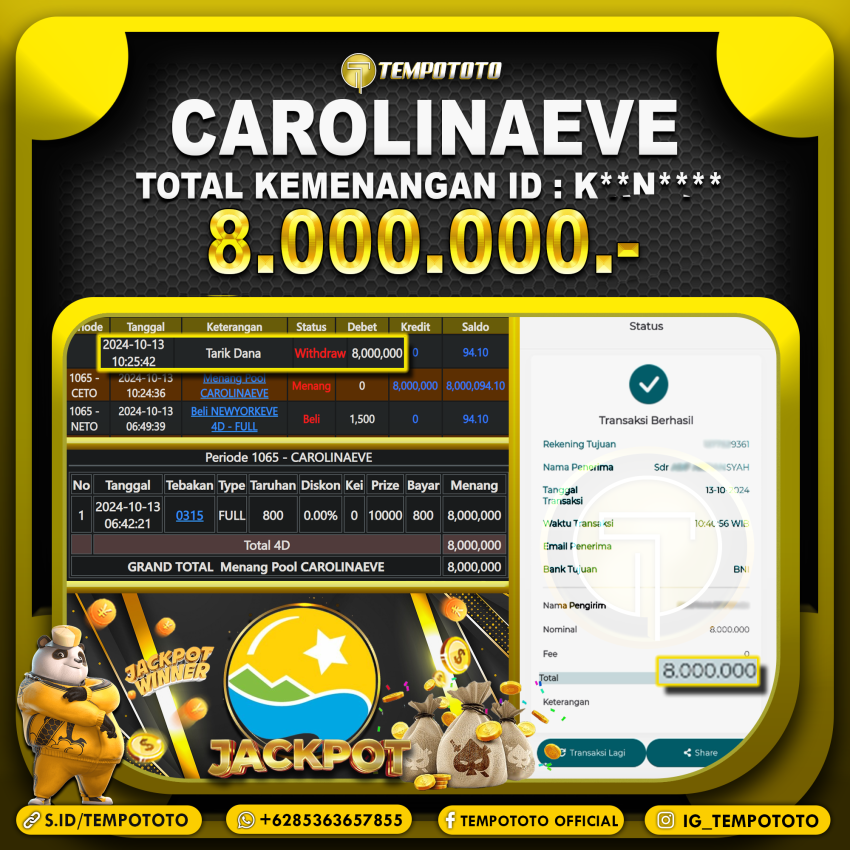 BUKTI JP TEMPOTOTO TOGEL