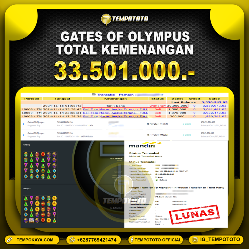 BUKTI JACKPOT TEMPOTOTO SLOT