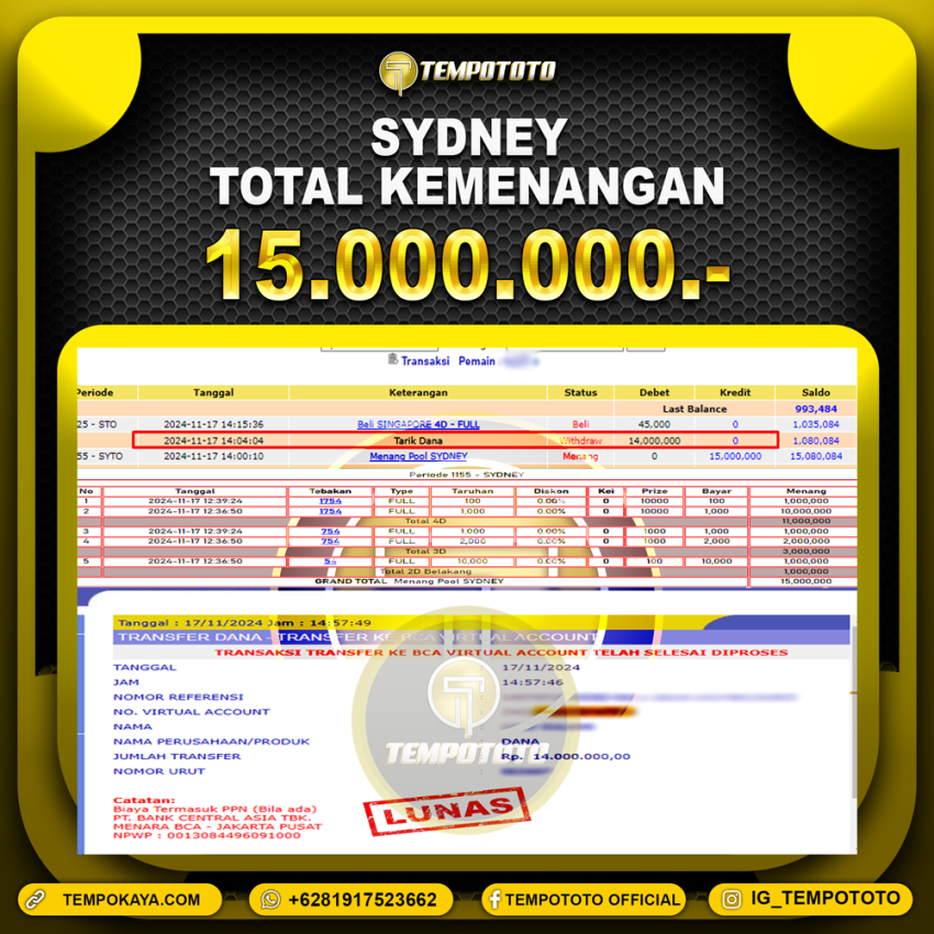 BUKTI JP TEMPOTOTO TOGEL