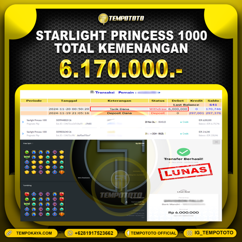 BUKTI JACKPOT TEMPOTOTO SLOT