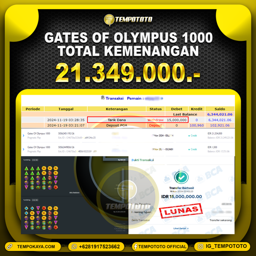 BUKTI JACKPOT TEMPOTOTO SLOT