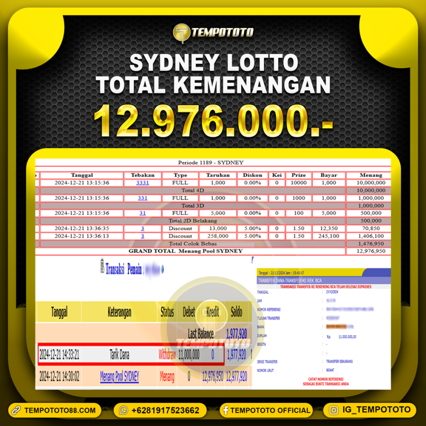 BUKTI JP TEMPOTOTO TOGEL