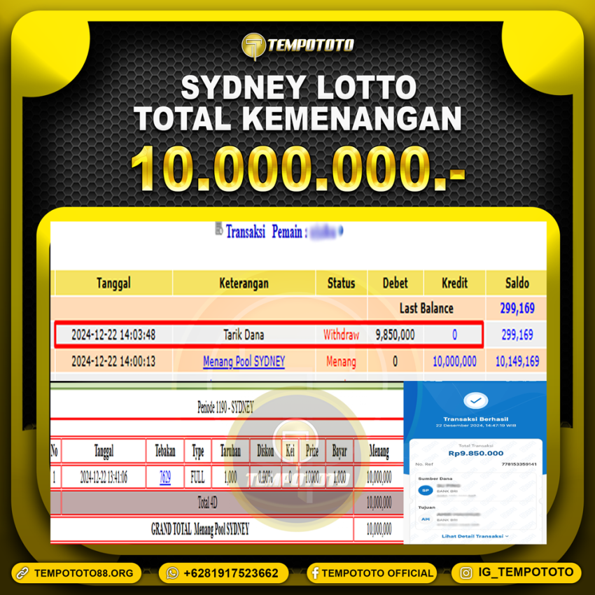 BUKTI JP TEMPOTOTO TOGEL