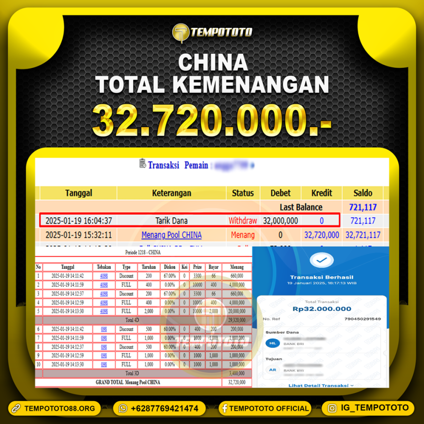 BUKTI JP TEMPOTOTO TOGEL
