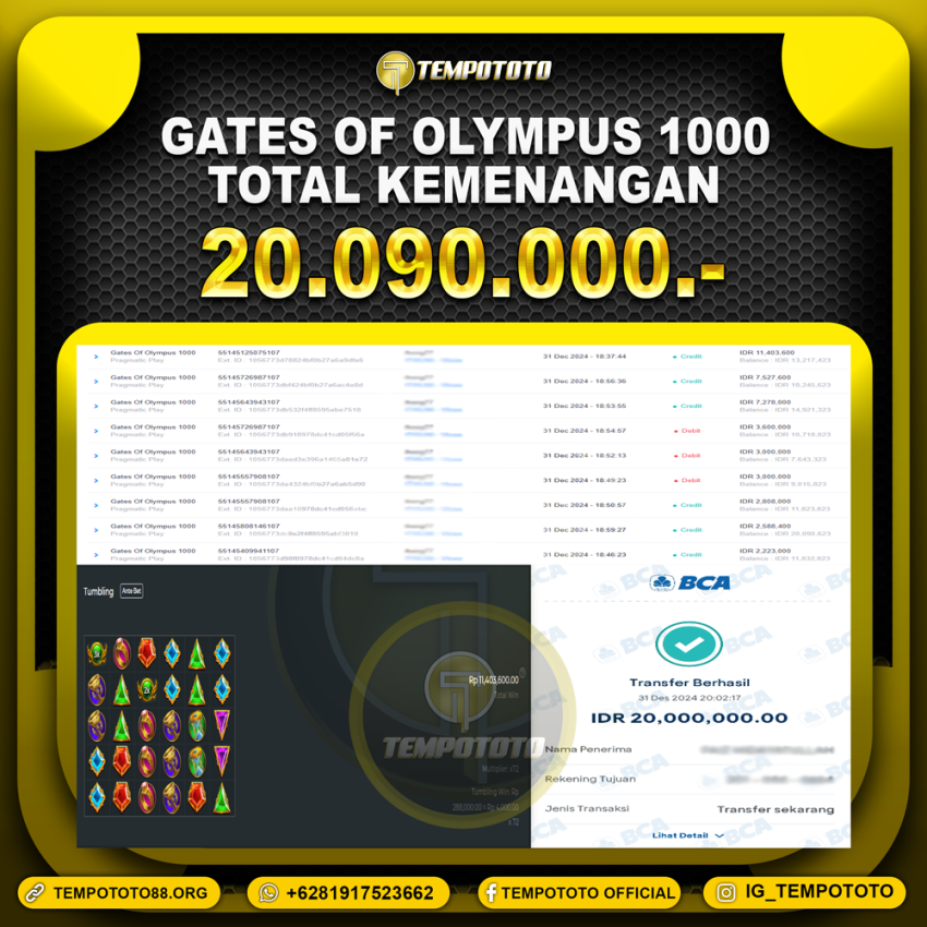 BUKTI JACKPOT TEMPOTOTO SLOT