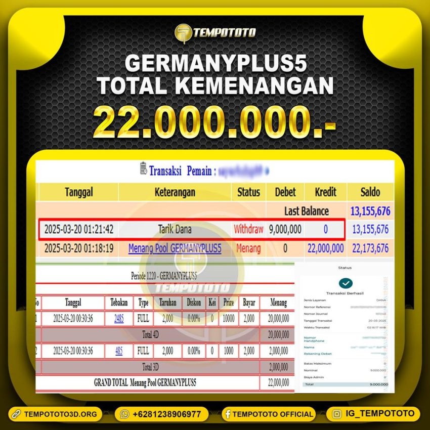 BUKTI JP TEMPOTOTO TOGEL