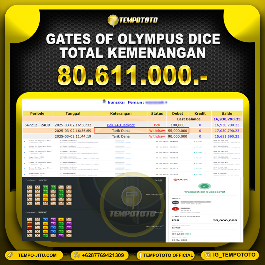 BUKTI JACKPOT TEMPOTOTO SLOT