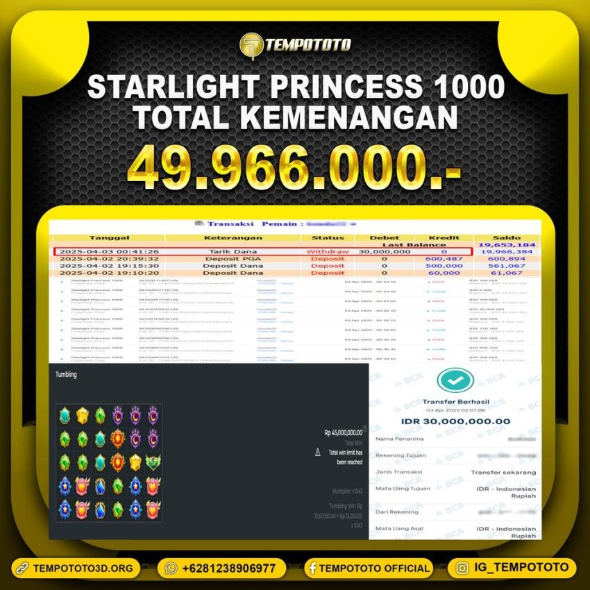 BUKTI JACKPOT TEMPOTOTO SLOT