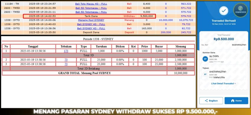 BUKTI JP TEMPOTOTO TOGEL