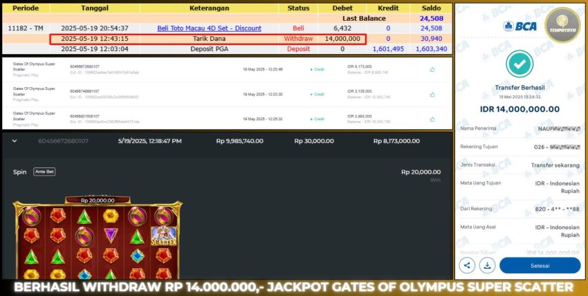 BUKTI JACKPOT TEMPOTOTO SLOT