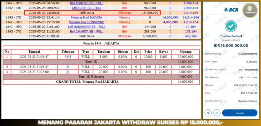 BUKTI JP TEMPOTOTO TOGEL