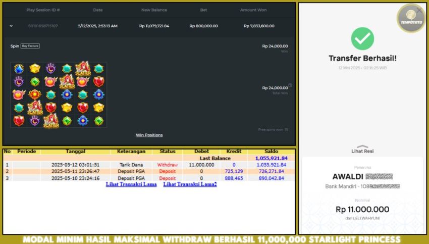 BUKTI JACKPOT TEMPOTOTO SLOT