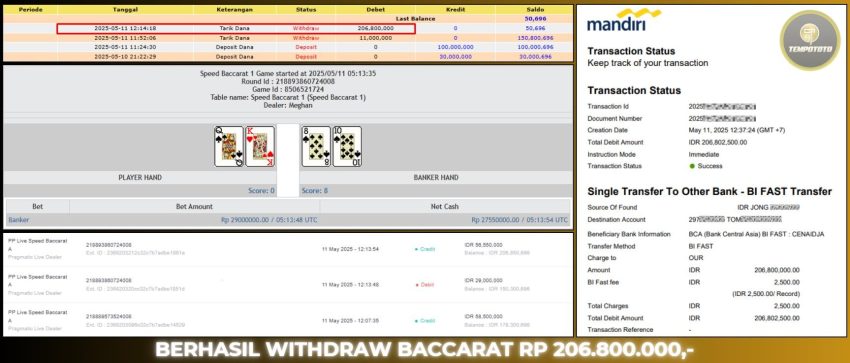 BUKTI JP LIVE CASINO TEMPOTOTO