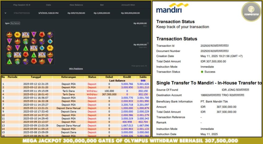 BUKTI JACKPOT TEMPOTOTO SLOT