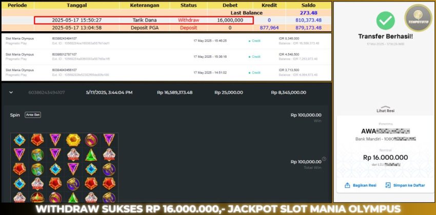 BUKTI JACKPOT TEMPOTOTO SLOT