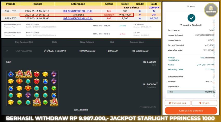 BUKTI JACKPOT TEMPOTOTO SLOT