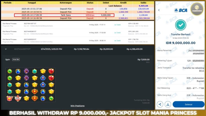 BUKTI JACKPOT TEMPOTOTO SLOT