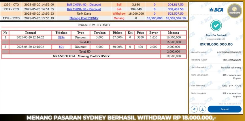 BUKTI JP TEMPOTOTO TOGEL
