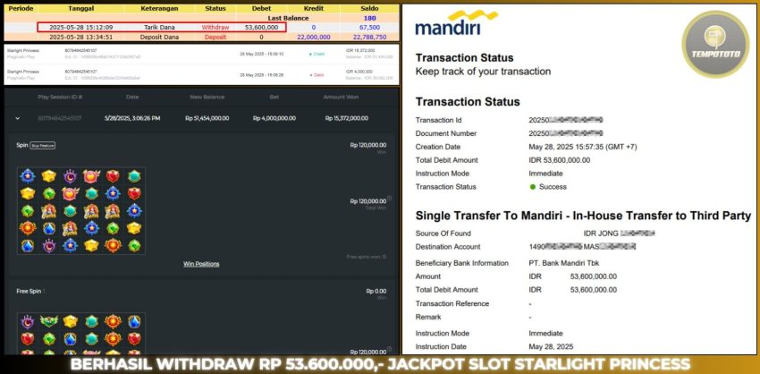 BUKTI JACKPOT TEMPOTOTO SLOT