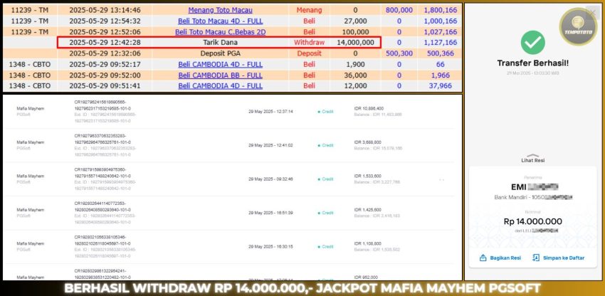 BUKTI JACKPOT TEMPOTOTO SLOT