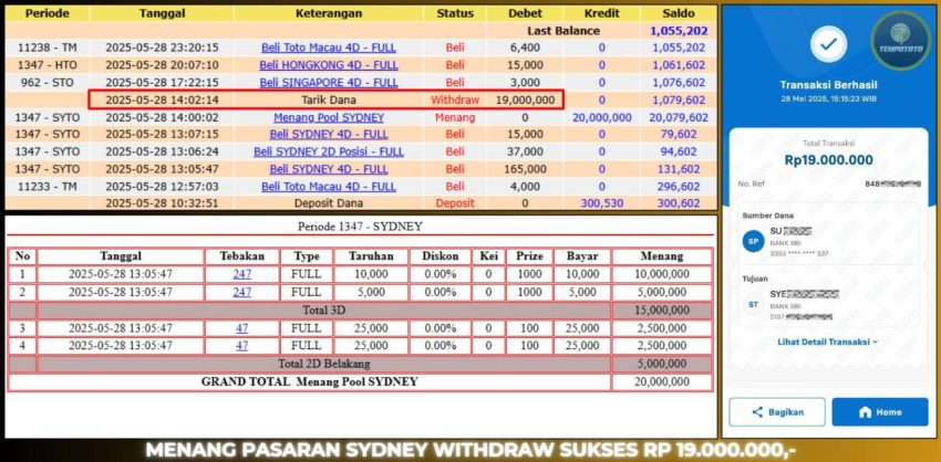 BUKTI JP TEMPOTOTO TOGEL