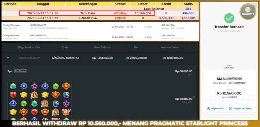 BUKTI JACKPOT TEMPOTOTO SLOT