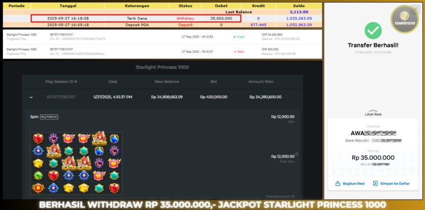 BUKTI JACKPOT TEMPOTOTO SLOT