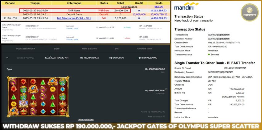 BUKTI JACKPOT TEMPOTOTO SLOT