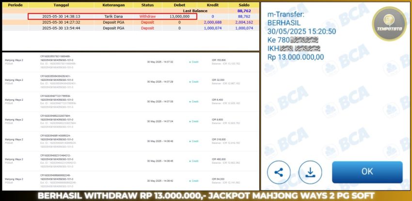 BUKTI JACKPOT TEMPOTOTO SLOT